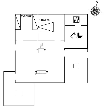 Blomma - 350m From The Sea By Interhome Feriehus Lakolk